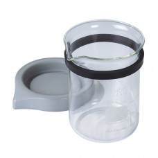 Renfert Easyclean Glass Jar With Lid and Rubber Band 600ml 18500006 - 1pc (Use with Beaker Holder Lid 18500002)